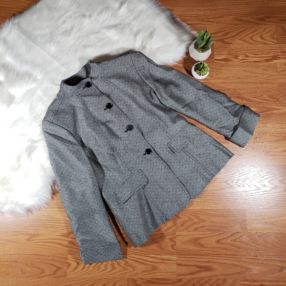 Calvin Klein Mandarin Collar suit jacket blazer